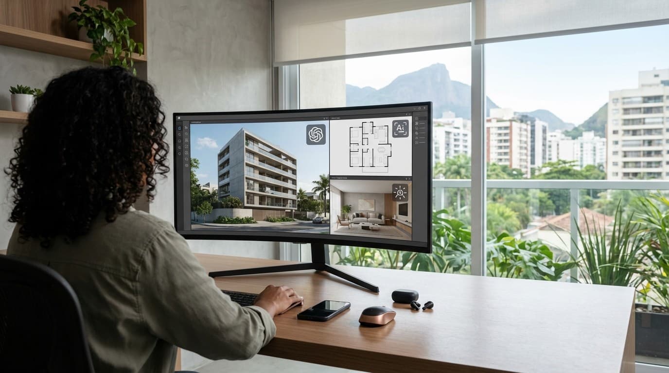 IA para Imagens na Construção Civil: Renders, Plantas, Fachadas e Staging Virtual