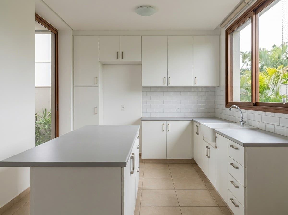 Comparação de design de interiores gerado pela Concretu AI — Antes