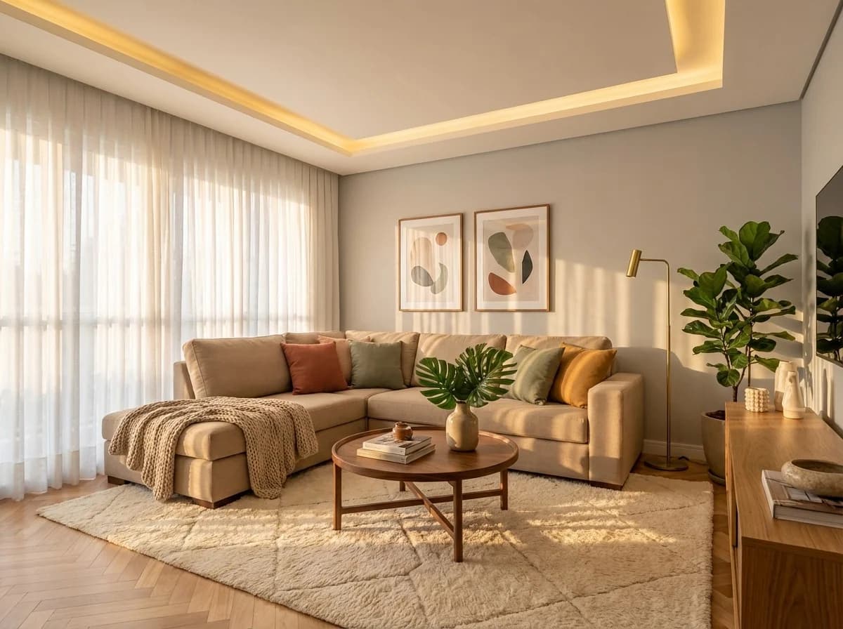Exemplo de decoração virtual gerado pela IA